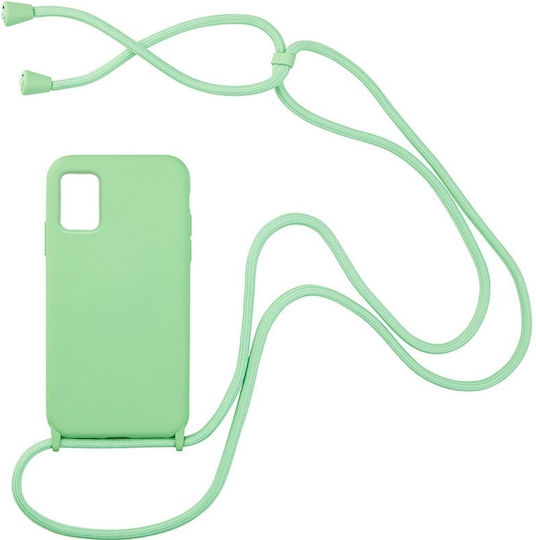 Technovo Lace Back Cover Σιλικόνης με Λουράκι Πράσινο (Galaxy S22 Ultra 5G)