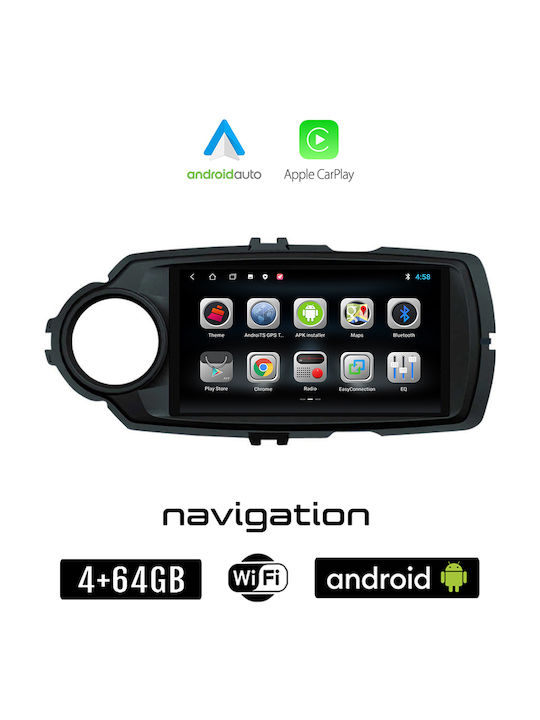 Booma Ηχοσύστημα Αυτοκινήτου για Toyota Yaris 2011-2015 (Bluetooth/USB/WiFi/GPS/Apple-Carplay/Android-Auto) με Οθόνη Αφής 9"