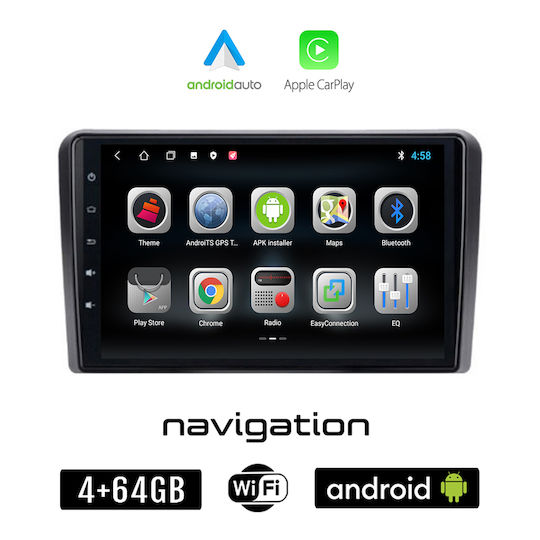 Booma Car Audio System for Seat Leon / Toledo Skoda Octavia Volkswagen Golf / Polo / Passat / Amarok 2004-2009 (Bluetooth/USB/WiFi/GPS/Apple-Carplay/Android-Auto) with Touch Screen 10"
