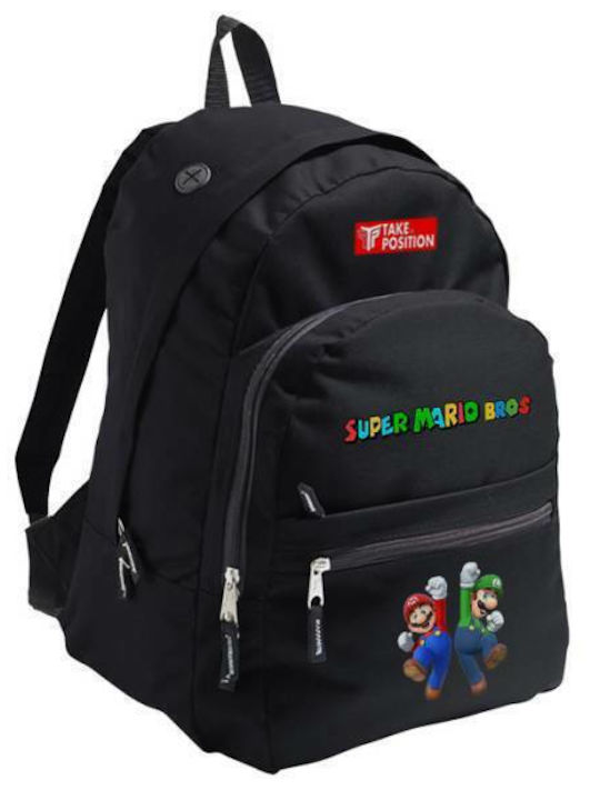 Takeposition School Bag Backpack Junior High-High School Black 24.1Liters