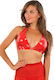 Soiemio Soiemio Leder- und Latex-Outfit Top Rote
