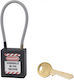 Thirard Plastic Padlock with Cable with Key 38mm Black 1pcs