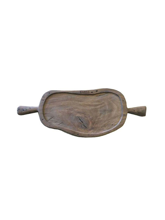 Nakaro Wood Πλατώ Σερβιρίσματος με Χειρολαβή Ξύλινο 75x35εκ.