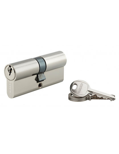 Thirard Lock Cylinder 70mm (35-35) with 3 Keys Silver