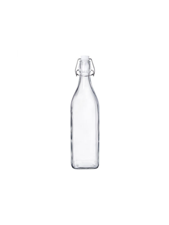 Butlers Bottle Water Glass with Clip Transparent 1000ml