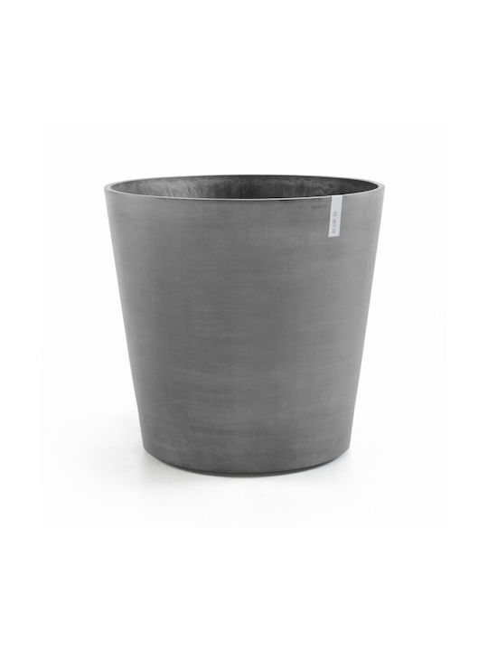 Ecopots Amsterdam Blumentopf mit Rädern 100x72cm in Gray Farbe 74.009.100GW