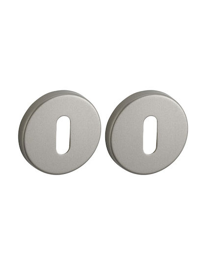 Thirard Rosette - Door Escutcheon Door Knobs Silver