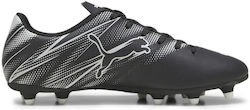 Puma Low Football Shoes FG/AG with Cleats Black