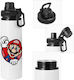 Koupakoupa Kids Water Bottle Super Mario Aluminium with Screw Cap Non Spill 850ml