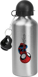 Koupakoupa Sticlă Pentru Copii Spiderman 500ml Argintie
