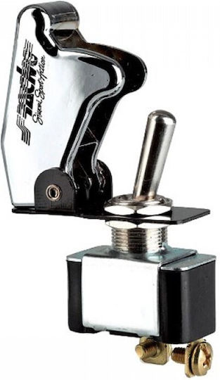 Simoni Racing Διακόπτης On/Off Αυτοκινήτου 12V Universal Ασημί