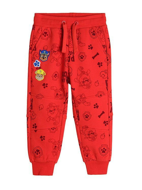 Παιδικό Pantaloni de trening Roșu 1buc
