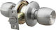 Yale Knob Lock Silver with Button & Key