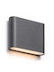 Rendl Light Studio Wall-Mounted Outdoor Ceiling Light LED IP54 3W with Warm White Light Double Beam 11.4x11.4x8.8εκ.