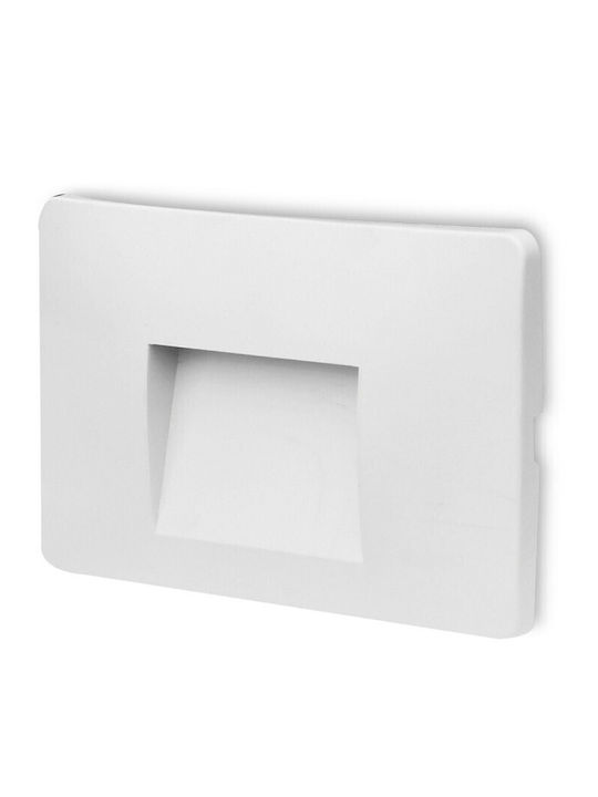 Braytron Επιτοίχια Εξωτερική Πλαφονιέρα LED IP65 3W με Θερμό Λευκό Φως 8.5x13.4x13εκ.
