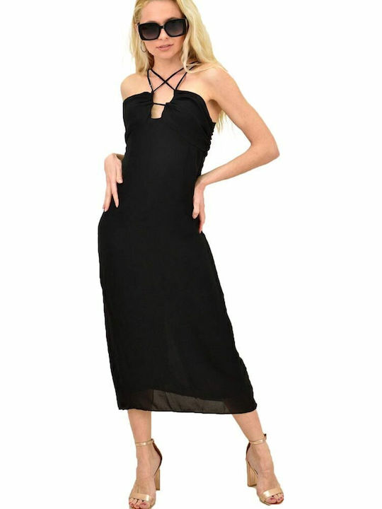 Rochie Midi De Seară De Vară Neagră