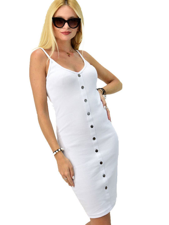 Potre Summer Mini Dress White