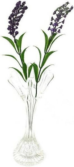 Jolipa Βάζο Γυάλινο Διάφανο Φ6.5xΥ23cm
