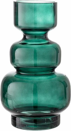 Bloomingville Decorative Vase Glass Green 14.5x25xHeight 25cm