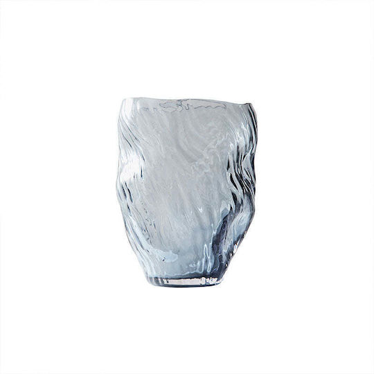 Muubs Διακοσμητικό Βάζο Γυάλινο Γκρι Φ16xΥ25cm