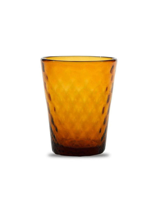 Zafferano Glass Water made of Glass in Yellow Color 350ml 1pcs