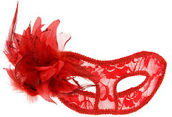 Maskarade BDSM Maske in Rot Farbe