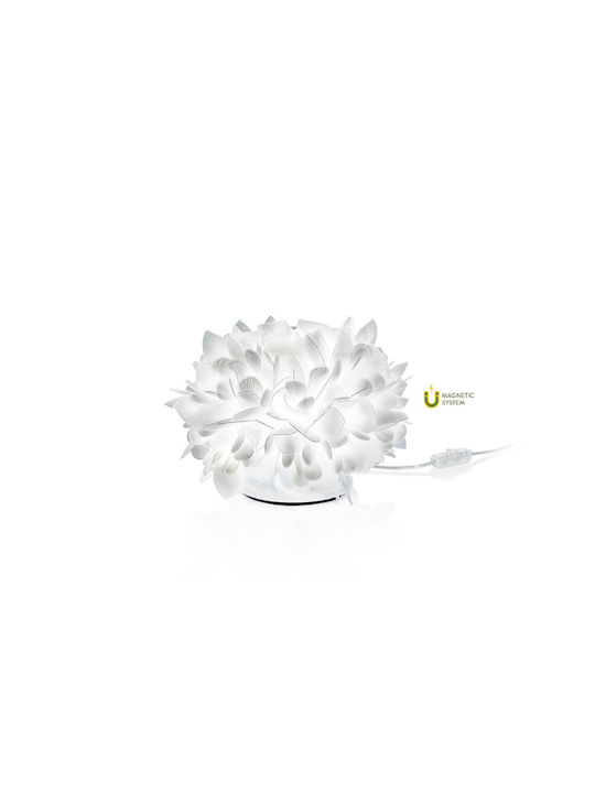 Slamp Decorative Lamp with Socket for Bulb E14 White