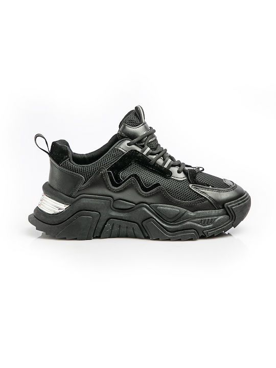 Malesa Γυναικεία Chunky Sneakers Μαύρα