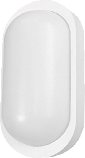 Power Led Επιτοίχια Χελώνα Εξωτερική LED IP65 10W με Φυσικό Λευκό Φως