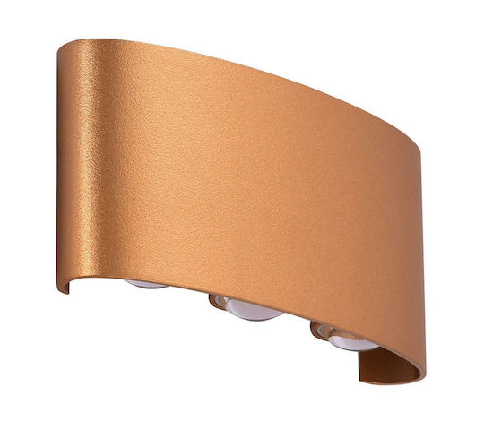 AZzardo Wall-Mounted Outdoor Lighting Ceiling Lamp LED 6W 3000K AZzardo Wall-Mounted Outdoor Lighting Ceiling Lamp LED 6W 3000K