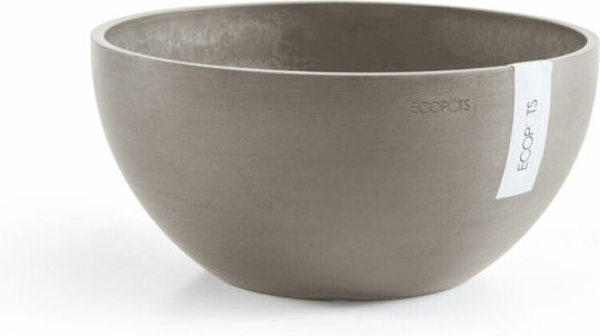 Ecopots Brussels Γλάστρα Πλαστική Taupe 25x25x12εκ.