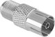 Converter F-Connector female to F-Connector female Silver 1pcs MDM-0601-2