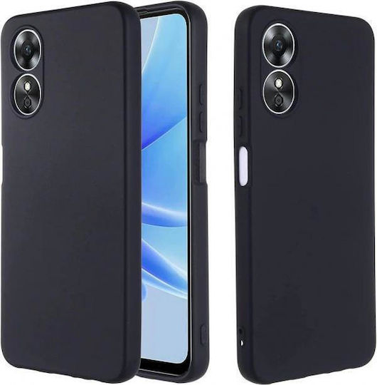 Back Cover Σιλικόνης Μαύρο (Poco F3 / Mi 11iOppo A17)