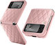 Rhombus Back Cover Πλαστικό Ροζ (Galaxy Z Flip3 5G)