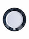Marine Business Living Shallow Serving Plate Made of Melamine Multicolour 25cm 6 Pieces