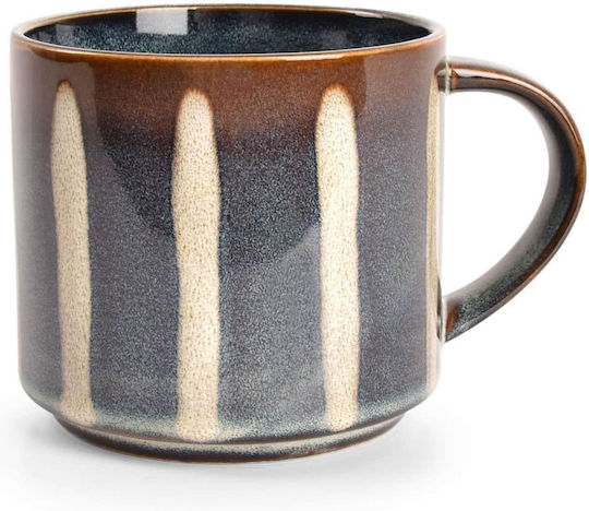 Salt & Pepper Becher Keramik Blau 350ml