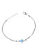 Sava Jewellery Damenarmband mit Kreuzmotiv aus Silber 16 cm