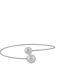 Sava Jewellery Damen Armreif aus Silber mit Perlen 6,5 cm