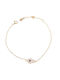 Sava Jewellery Damen Armband Kette mit Design Auge aus Silber Vergoldet mit Zirkon