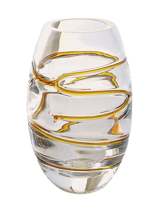 Krosno Vază Decorativă Cristal Transparent 16x16x26cm 1buc