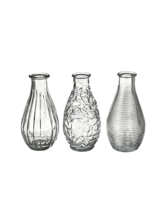 Unimasa Διακοσμητικό Βάζο Glas Transparent 6.8x6.8x14cm 1Stück