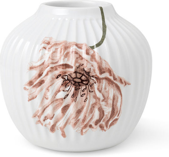 Kahler Porcelain Vase White Dimensions 13x13.5cm