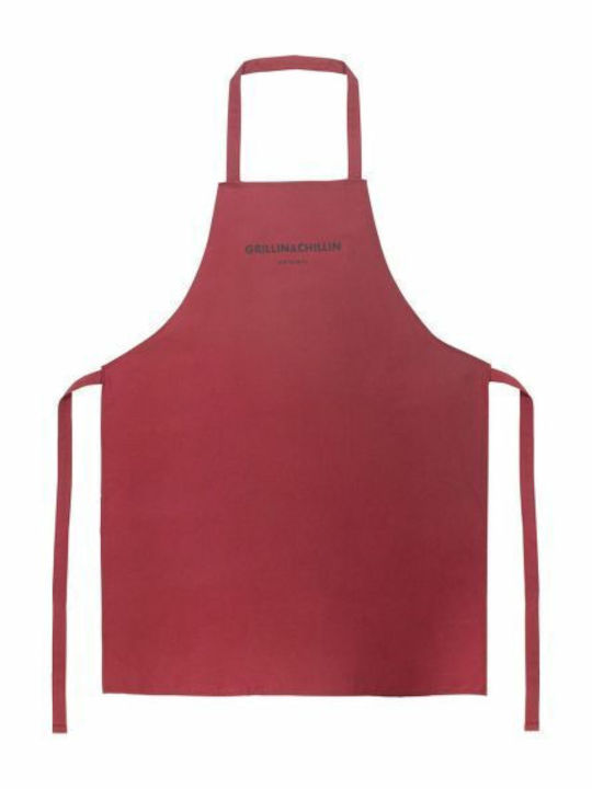 Gusta Apron Red 84x64cm