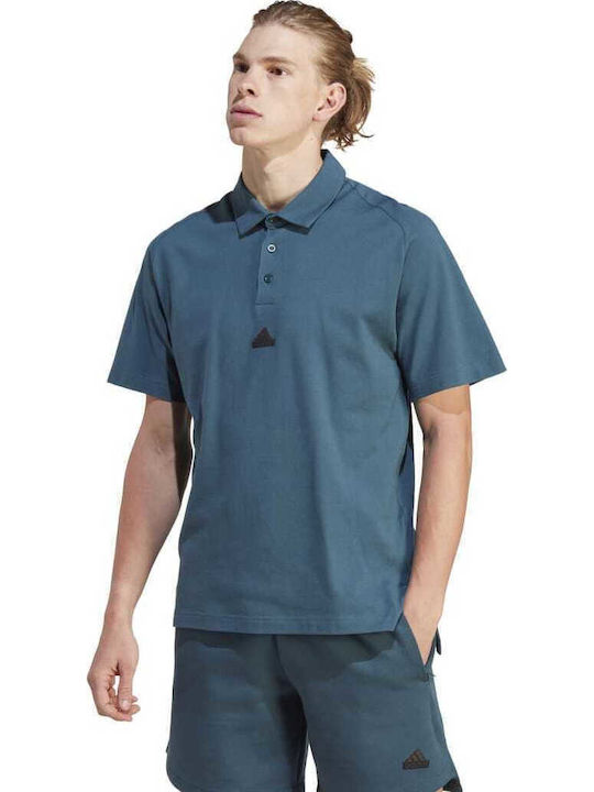 adidas Z.N.E Premium Aeroready Polo Μπλούζα Τιρκουάζ