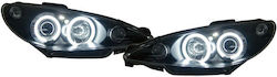 Diederichs Front Lights Angel Eyes for Peugeot 206 2pcs