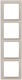 Mutlusan Daria Switch Frame 4 Positions Vertical Installation in Beige Color 10294