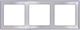 Mutlusan Daria Switch Frame 3 Positions Horizontal Installation in Silver Color 6010393/Ο