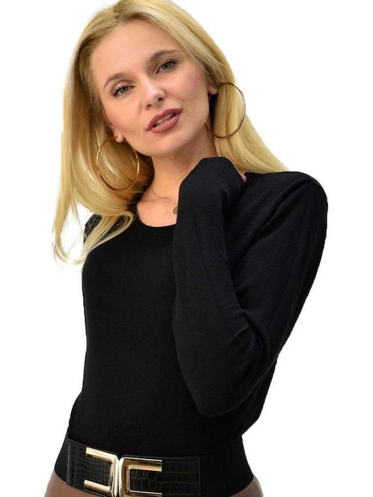 Potre Women's Long Sleeve Sweater Black