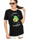 Damen T-Shirt Schwarz