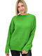 Potre Women's Long Sleeve Sweater Green